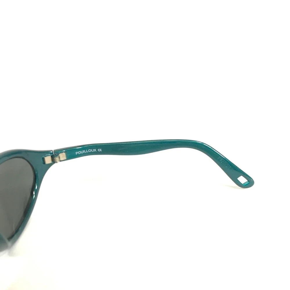 Vuarnet Kids Sunglasses B400 Green Round Frames with Gray Lenses 50-18-110